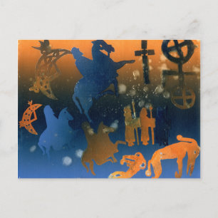 Postal Ceremonia pictórica