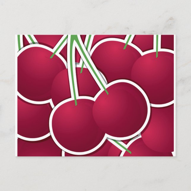 Postal Cereza funky (Anverso)