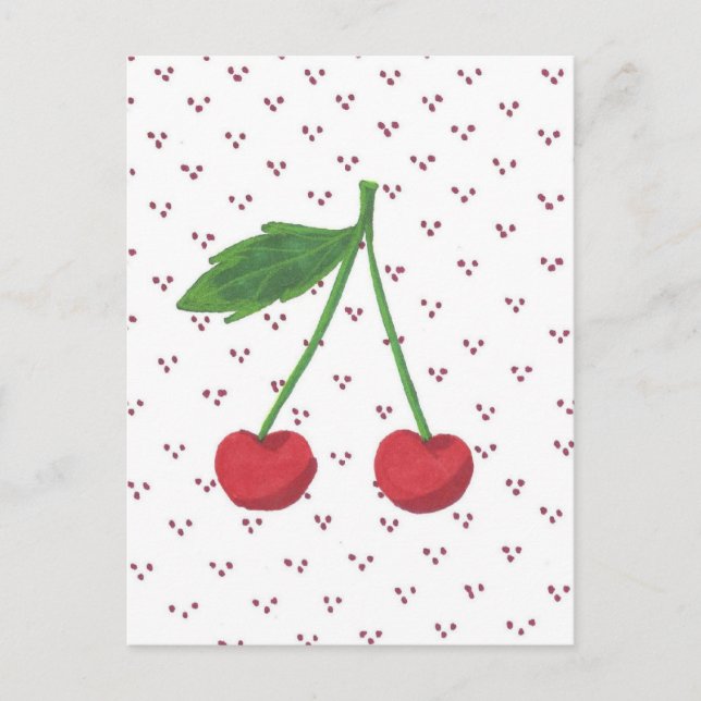 Postal Cerezas 2 (Anverso)