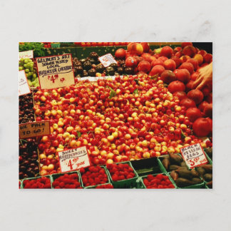 Postal Cerezas en el Pike Place Market