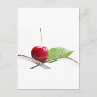 Postal Cerezas frescas rojas gourmet hechizo