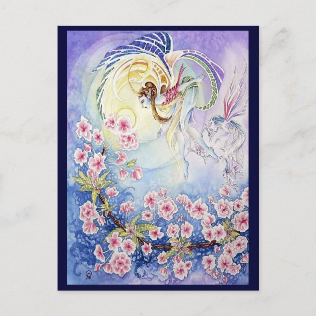 Postal Cerezo Blossom Faery II (Anverso)