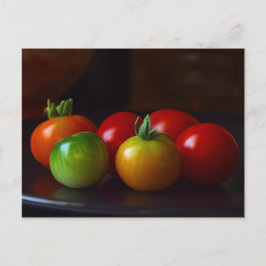 Postal cerezo-tomatos