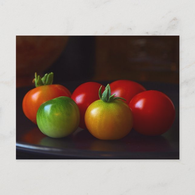 Postal cerezo-tomatos (Anverso)
