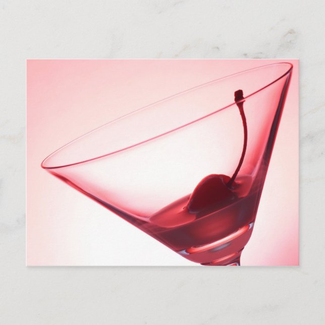 Postal Cerezo y vidrio (Anverso)