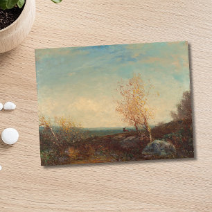 Postal Cerf Dans La Forêt De Fontainebleau Félix Ziem