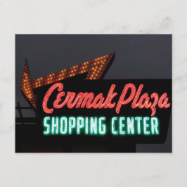 Postal Cermak Plaza, Rótulo Neon En Berwyn Il.