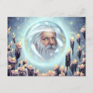 Postal Cerrado dentro de la bola de cristal