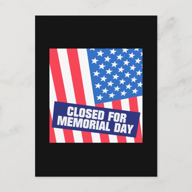 Postal Cerrado por el Día de la Conmemoración (Anverso)