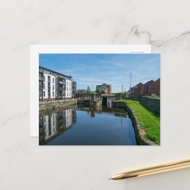 Postal Cerradura de Fall Ings, Wakefield (Anverso/Reverso In Situ)