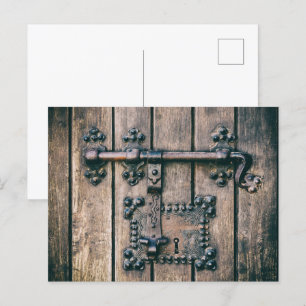 Postal Cerradura de la puerta de la iglesia Nossa Senhora