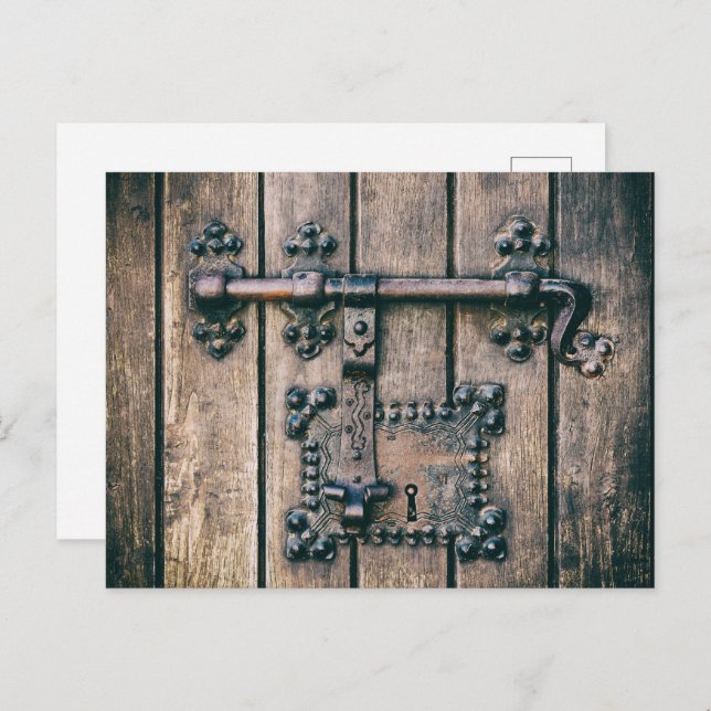 Postal Cerradura de la puerta de la iglesia Nossa Senhora (Anverso / Reverso)