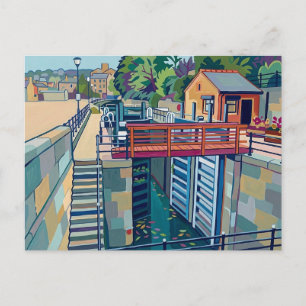Postal Cerradura de Tuel Lane Sowerby Bridge Arte del Can