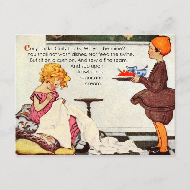 Postal Cerraduras De Curly, Cosas De Curly, ¿Serás Mío? (Anverso)