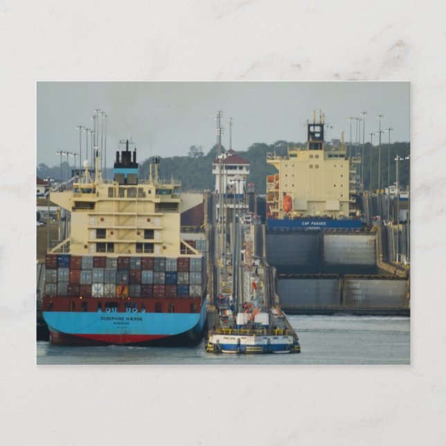 Postal Cerraduras de gatun 1 (Anverso)