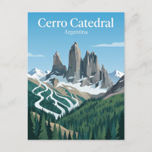 Postal Cerro Catedral Argentina