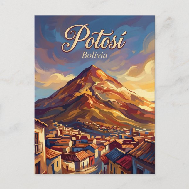 Postal Cerro Rico Bolivia (Anverso)