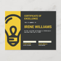 Certificado Académico Lightbulb