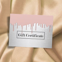 Certificado de regalo de venta de Rosa de oro