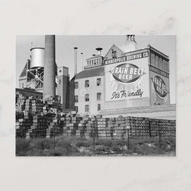 Postal Cervecería de Minneapolis, años 30 (Anverso)