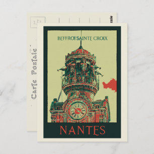 Postal Cervecería de Nantes de Sainte Croix Francia