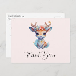 Postal Cerveza con hormigas y flores gracias