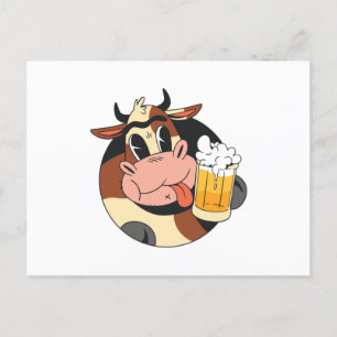 Postal Cerveza de vaca