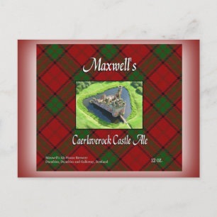 Postal Cerveza inglesa del castillo de Caerlaverock del