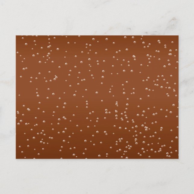 Postal Cerveza raíz con burbujas pequeñas arte de fondo (Anverso)