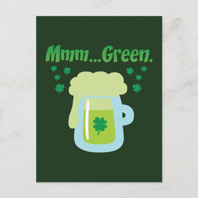 Postal Cerveza verde (Anverso)