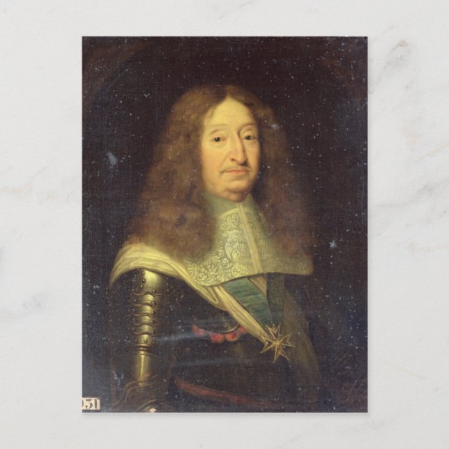 Postal Cesar de Bourbon Duke de Vendome y Beaufort (Anverso)