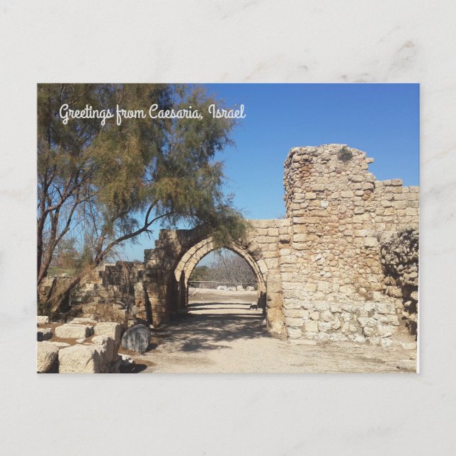 Postal Cesaria, Israel (Anverso)