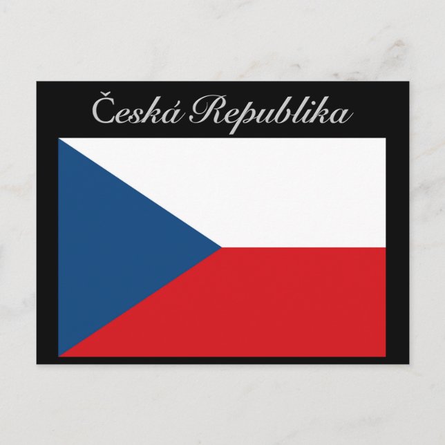 Postal Česká republika vlajka (Anverso)
