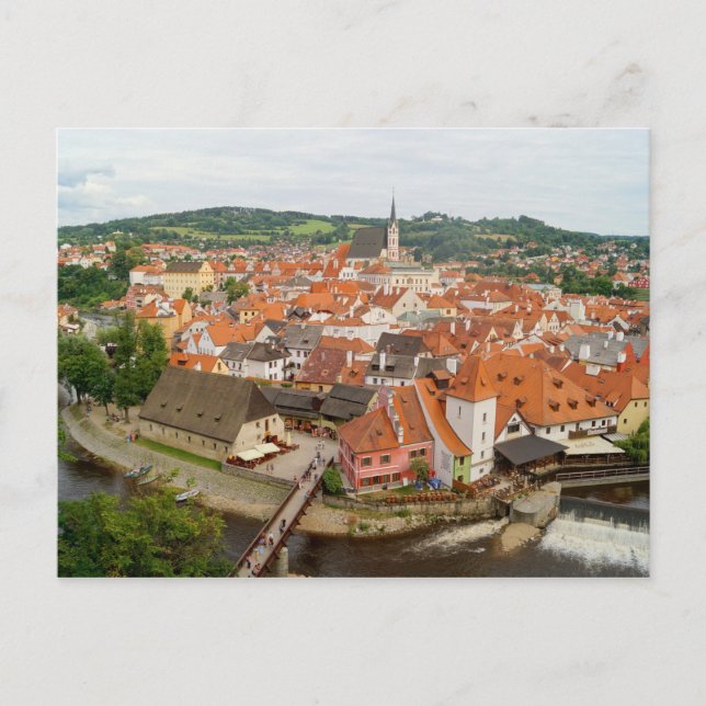 Postal Český Krumlov Bohemia meridional República Checa (Anverso)