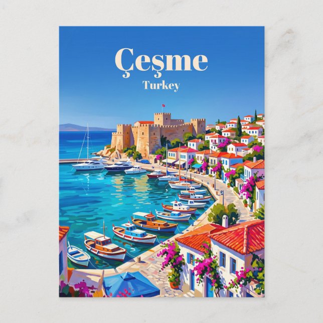 Postal Çeşme Turquía (Anverso)