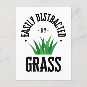 Postal césped divertido