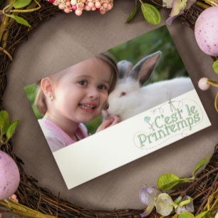 Postal C'est le printemps - añadir foto