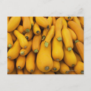 Postal Cesta de calabacín amarillo