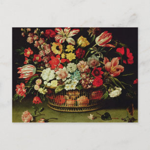 Postal Cesta de flores