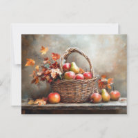 Cesta de frutas del otoño