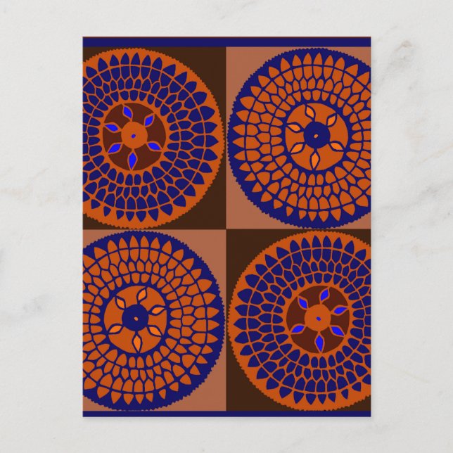 Postal Cesta de girasoles de África (Anverso)