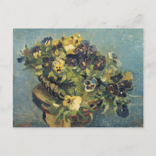Postal Cesta de Pansies, Vincent Van Gogh