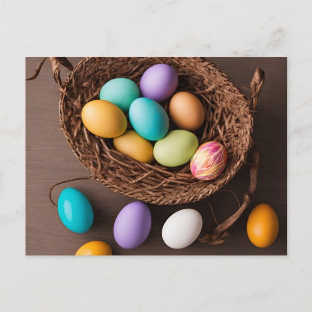 Postal Cesta de Pascua (Anverso)