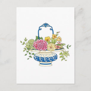 Postal Cesta floral