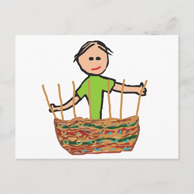 Postal Cestería (Anverso)