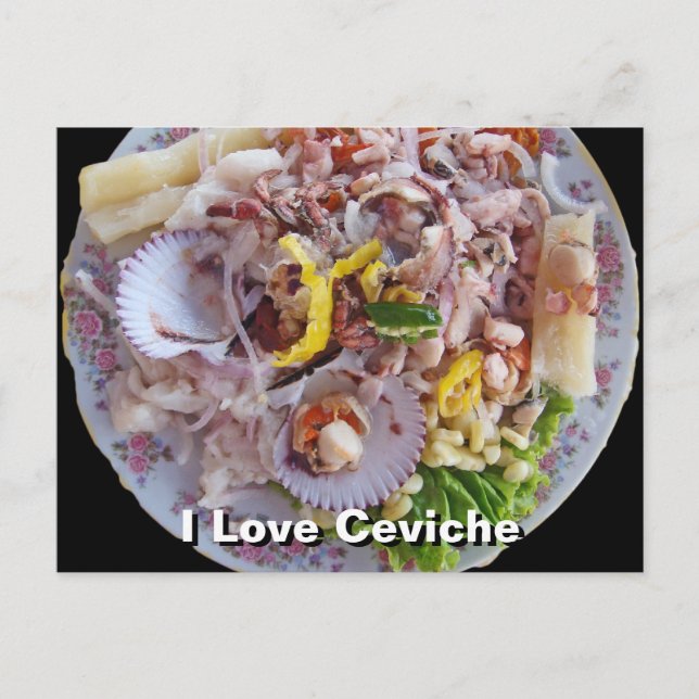 Postal Ceviche - Orgullo del Perú (Anverso)