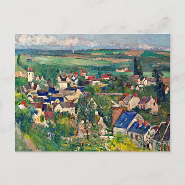 Postal Cezanne - Auvers, Vista Panorámica, (Anverso)