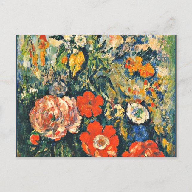 Postal Cezanne - Bahía de flores (Anverso)