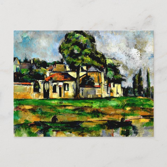 Postal Cezanne - Bancos del Marne (Anverso)