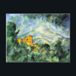 Postal Cezanne Bella Artes Postcard<br><div class="desc">"Mont Sainte-Victoire and Chateau Noir" es el título inglés de la pintura que aparece en esta postal de arte fino. Pintado por Paul Cézanne.</div>